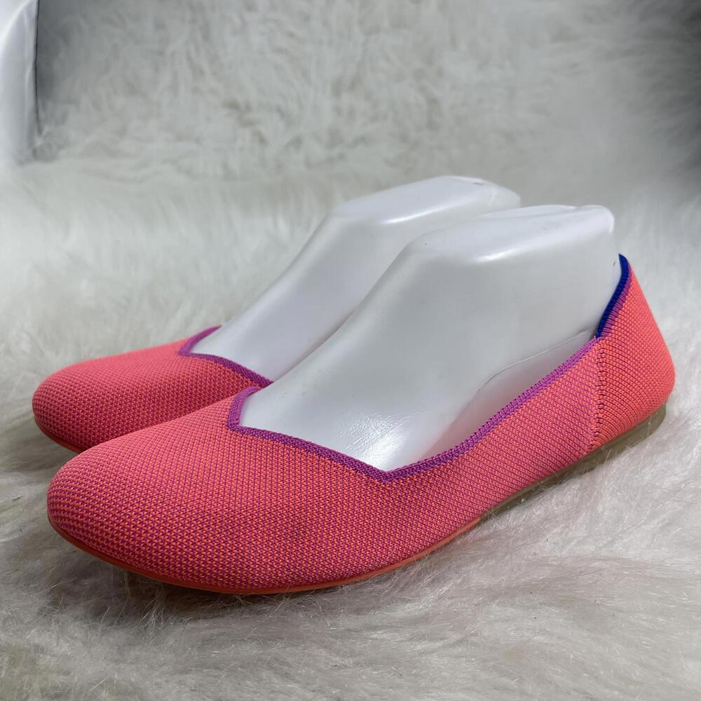 Rothy's Shoes Tropical Pink Round Flats for women size 8